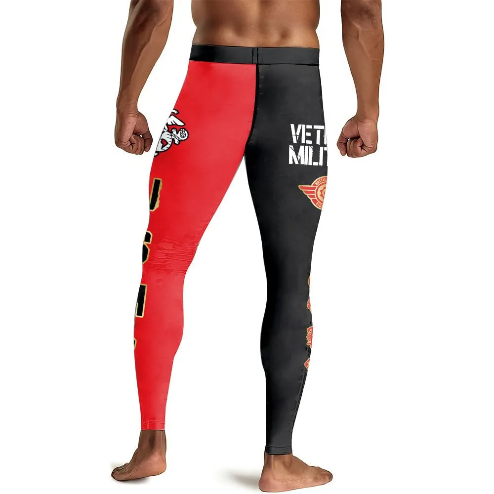 Veteran Military USMC Men's Compression Leggings