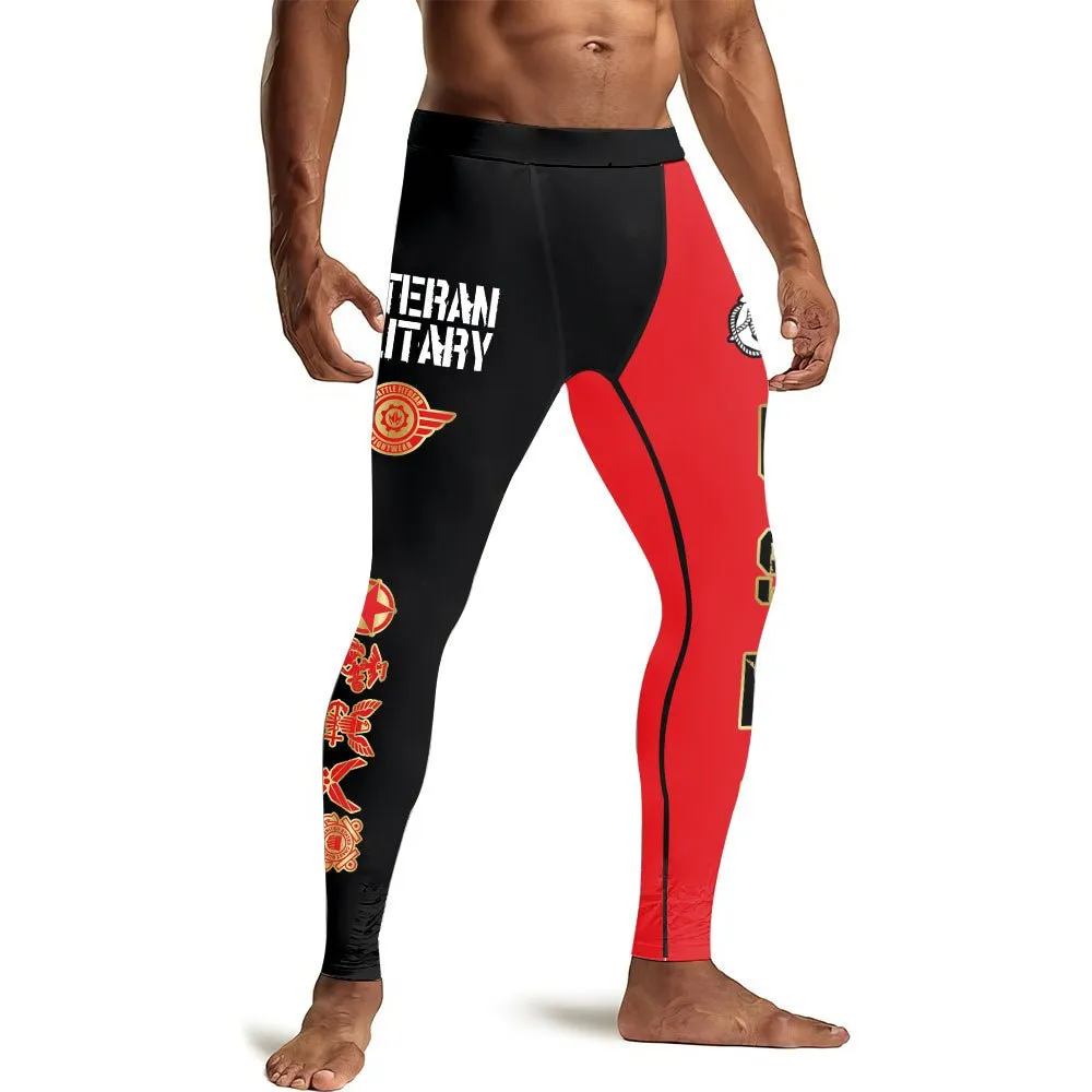Veteran Military USMC Men's Compression Leggings