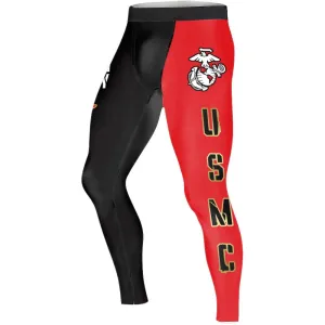 Veteran Military USMC Men's Compression Leggings