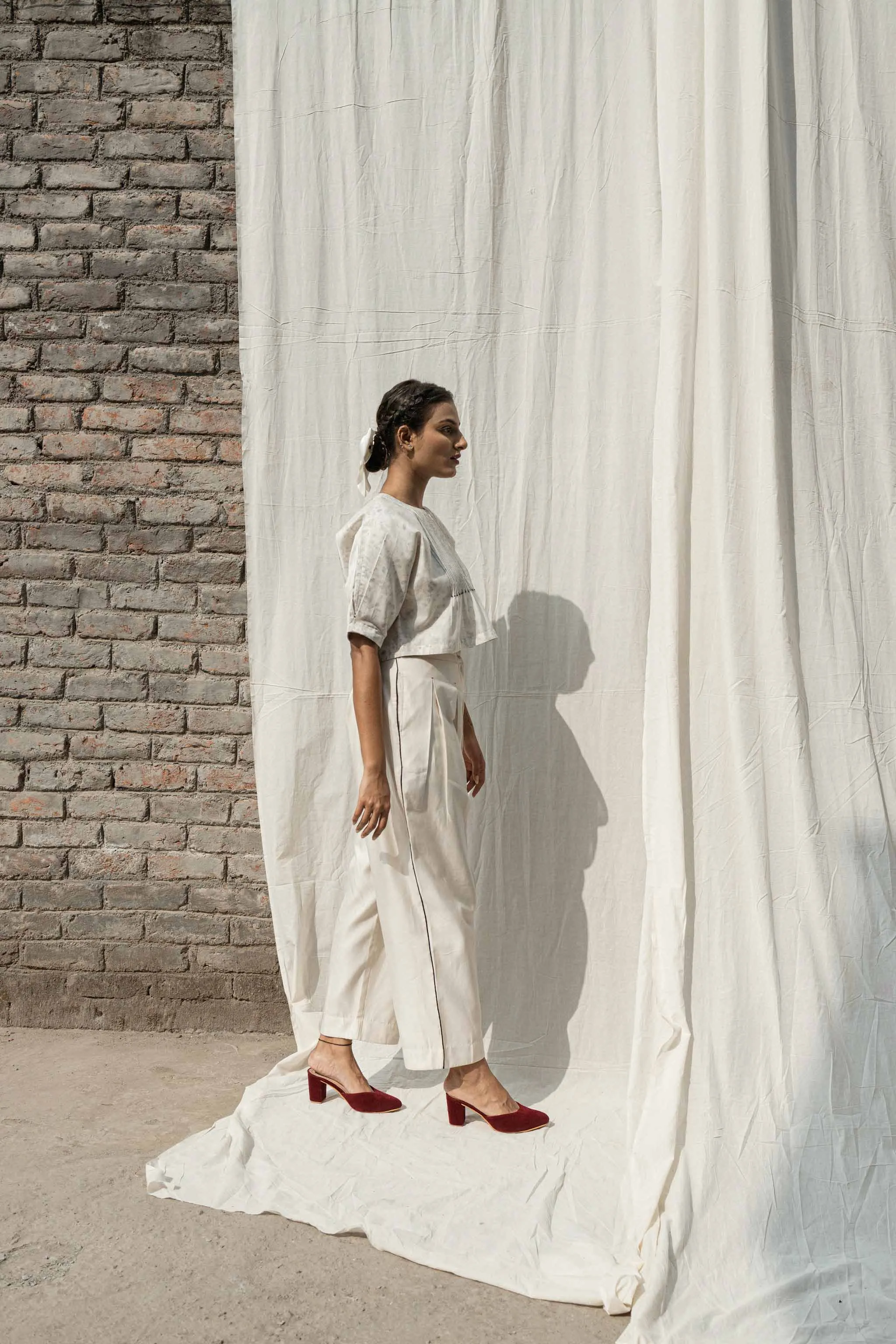 White Classic Pants