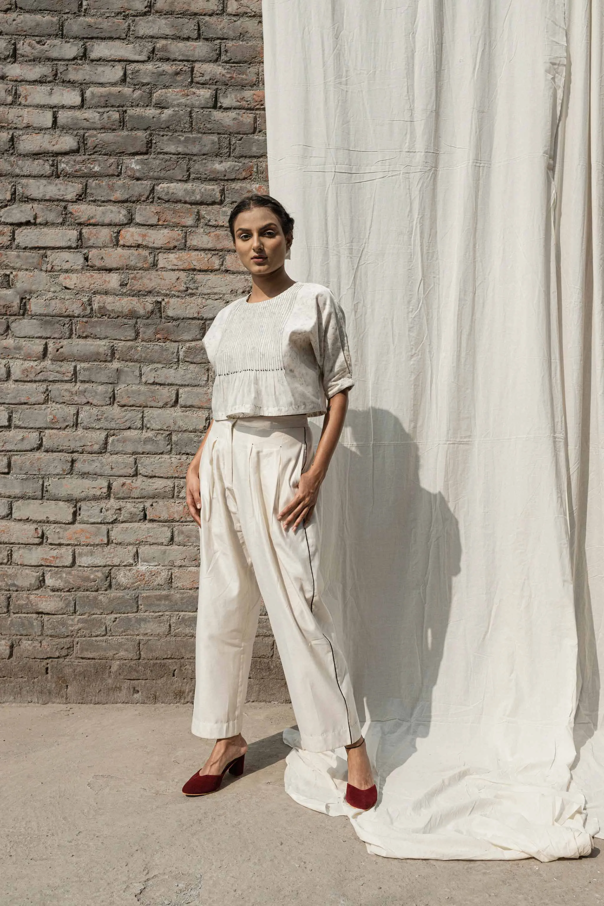 White Classic Pants