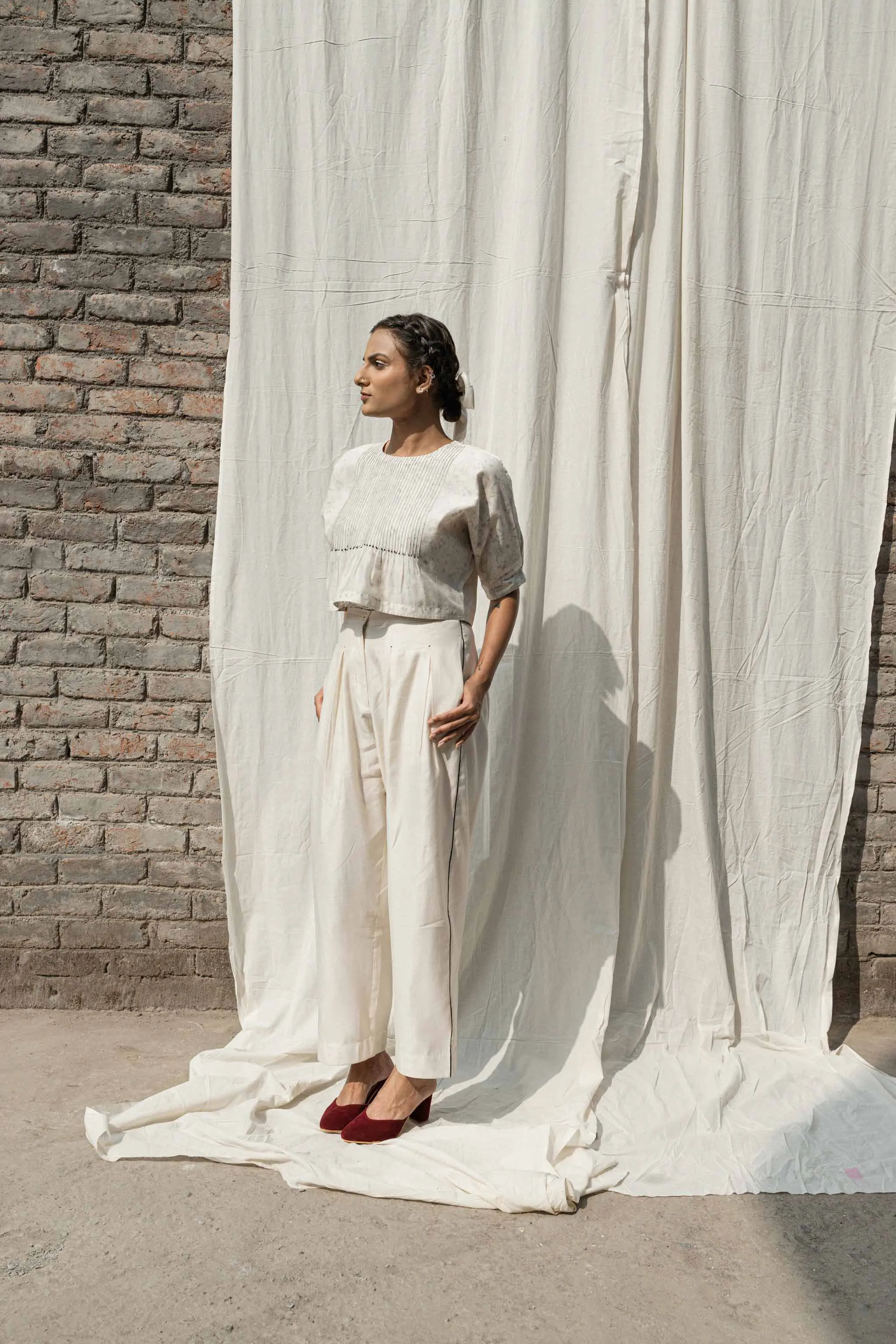 White Classic Pants