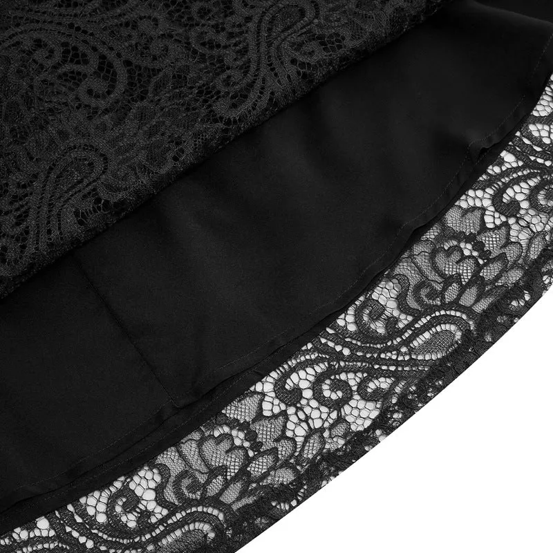 Women's Vintage Elegant Lace Mesh Skirt