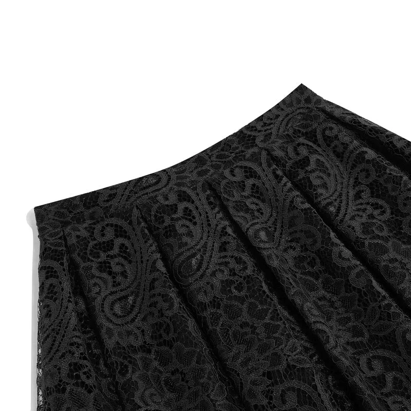 Women's Vintage Elegant Lace Mesh Skirt